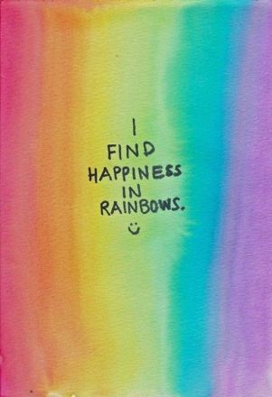 rainbows happy
